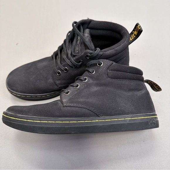 DR. MARTENS black Belmont canvas lace up boots, 7 women’s 7L. - Picture 4 of 7